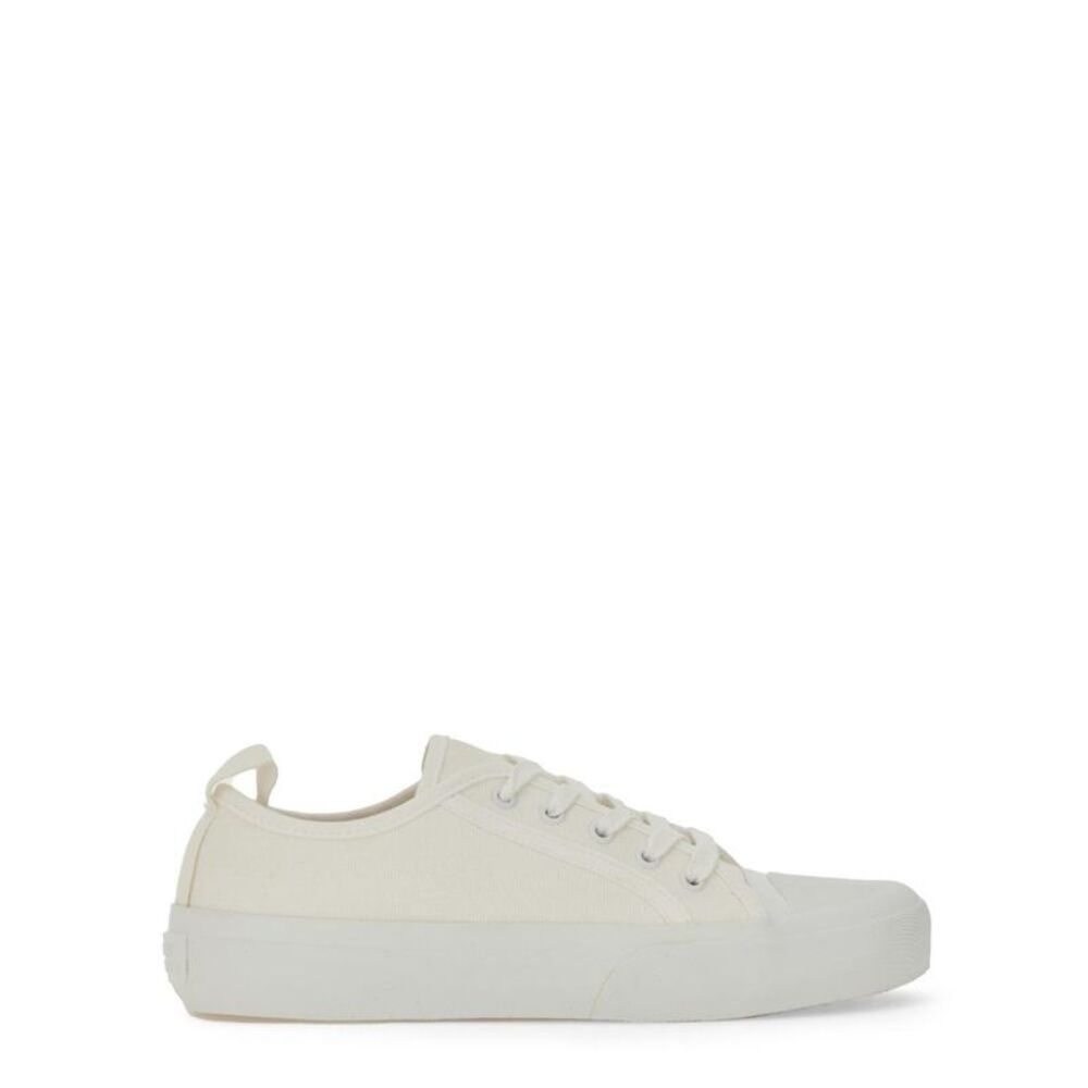 STUDIO NICHOLSON Men's Low-Top Canvas Sneakers Men WHITE